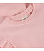 Minymo Minymo Ribbed Flutter Sleeve Dress Pink