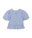 Creamie Woven Stripe Top Blue Lustre