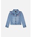 Deux par Deux Denim Jacket with Floral Embroidery