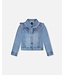 Deux par Deux Denim Jacket with Floral Embroidery