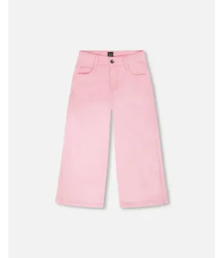 Deux par Deux Deux par Deux Wide Leg Denim in Prism Pink