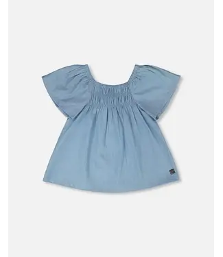 Deux par Deux Deux par Deux Light Chambray Top