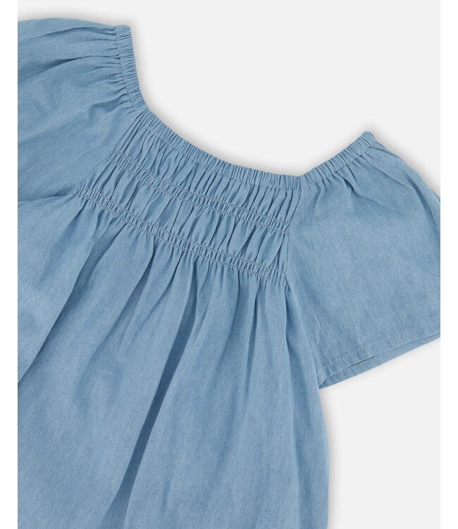 Deux par Deux Deux par Deux Light Chambray Top