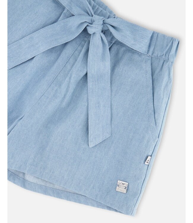 Deux par Deux Deux par Deux Light Chambray Shorts
