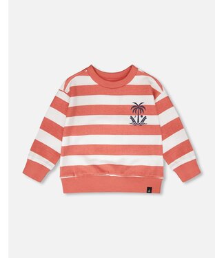 Deux par Deux Deux par Deux Sweatshirt Red Stripes