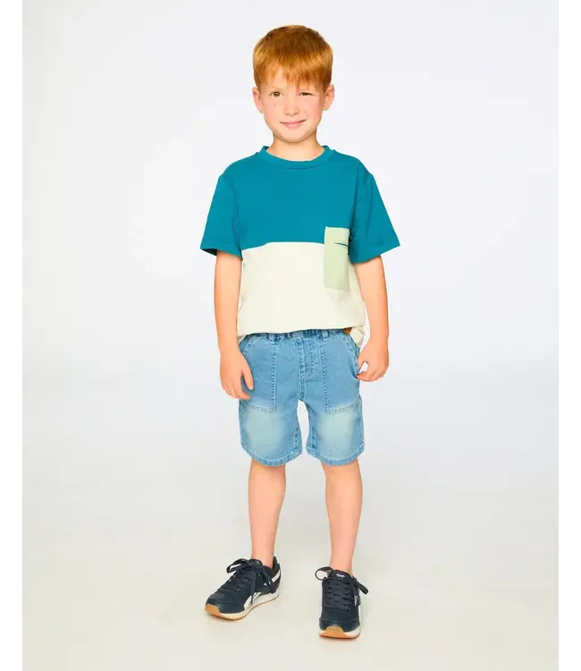 Deux par Deux French Terry Denim Short