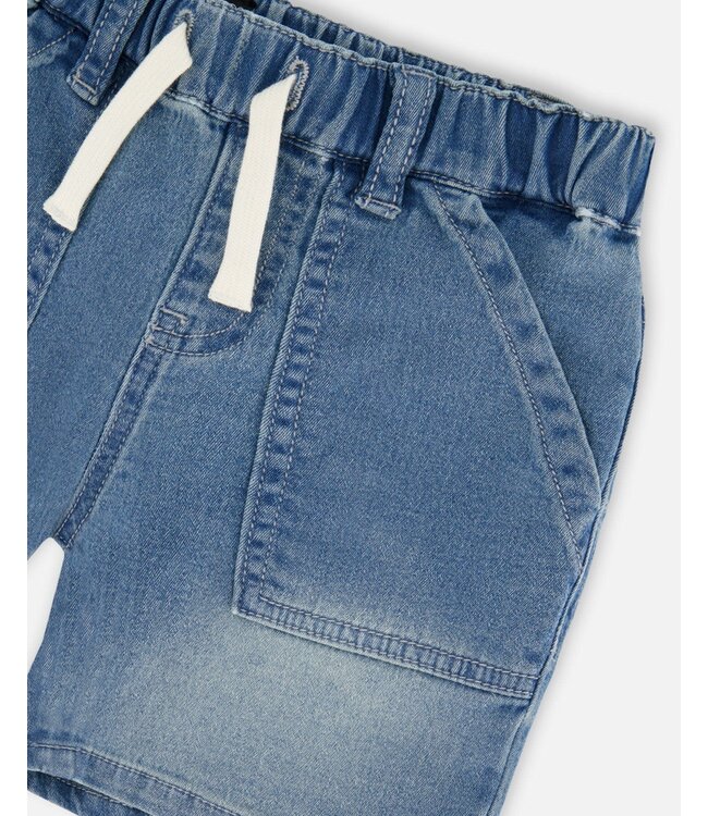 Deux par Deux French Terry Denim Short