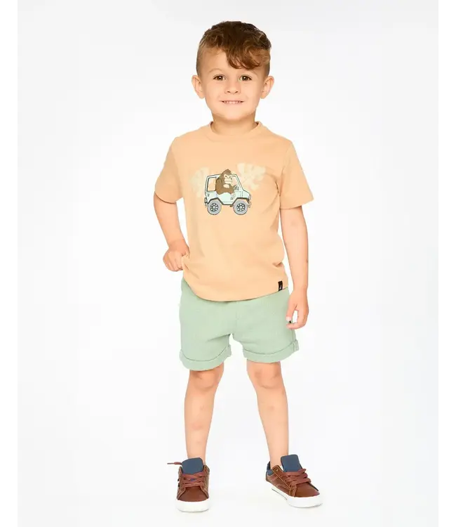 Deux par Deux French Terry Shorts in Green Milieu