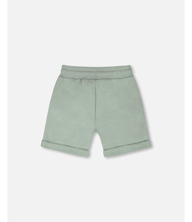 Deux par Deux French Terry Shorts in Green Milieu