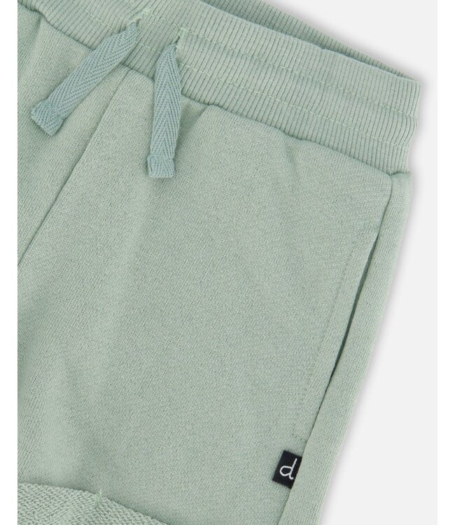 Deux par Deux French Terry Shorts in Green Milieu