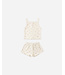Quincy Mae Pointelle Tank + Shortie Set in Petit Fleur