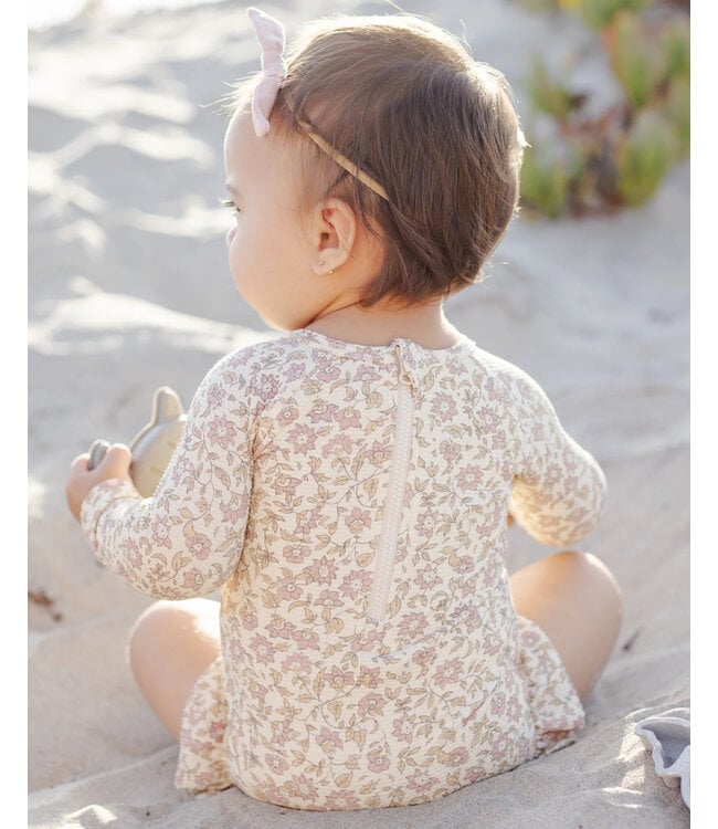 Quincy Mae Quincy Mae Olivia Rashguard One-Piece in Dahlia