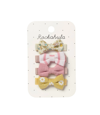 Rockahula Rockahula Mini Bow Clip Set Petal