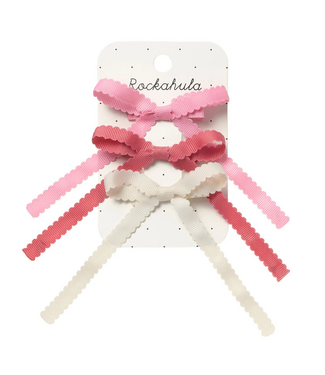 Rockahula Rockahula Scalloped Bow Tie Clips 3 Pack