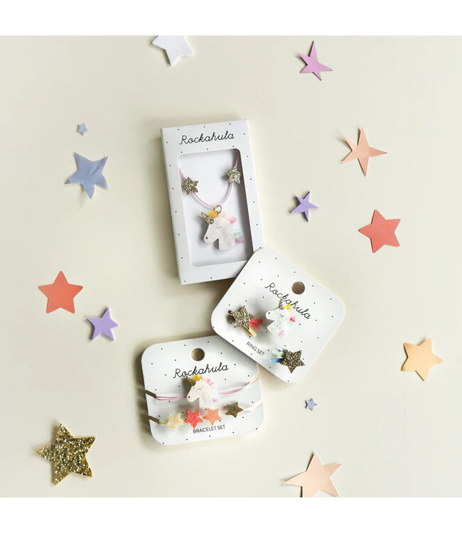 Rockahula Rockahula Bracelet Set Rainbow Unicorn