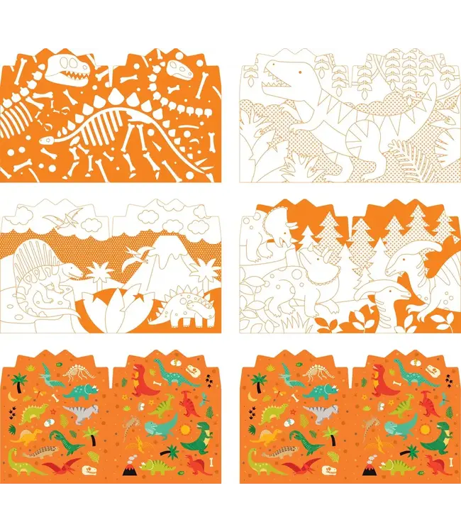 Petit Collage Colouring Book with Stickers