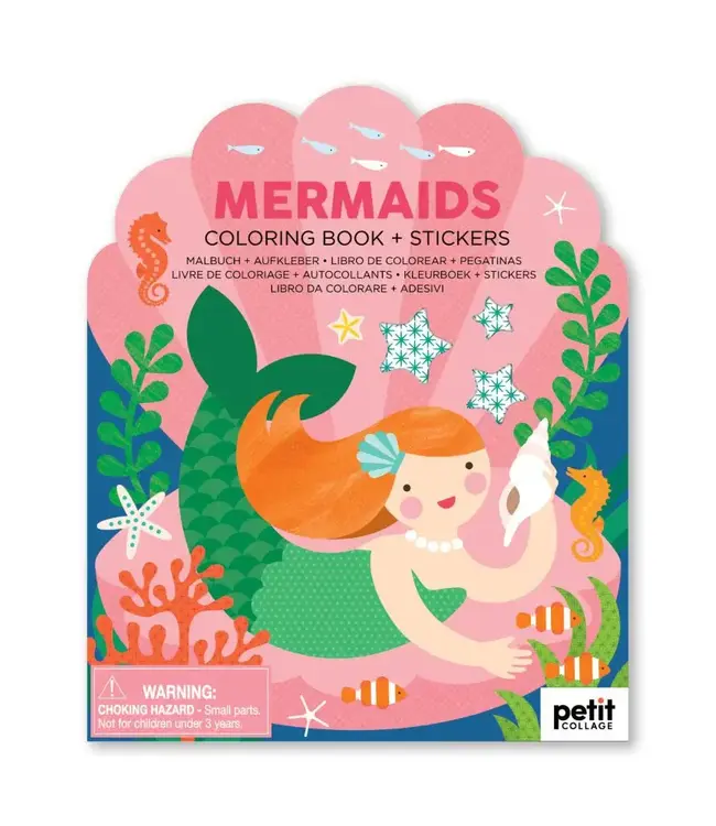 Petit Collage Colouring Book with Stickers