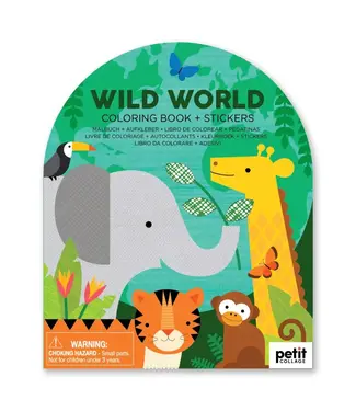 Petit Collage Colouring Book + Stickers