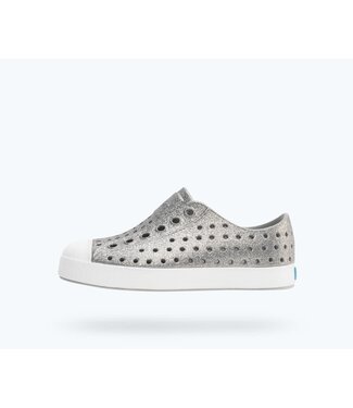 Native Canada Footwear Jefferson Bio-Bling Platinum Bling/Shell White