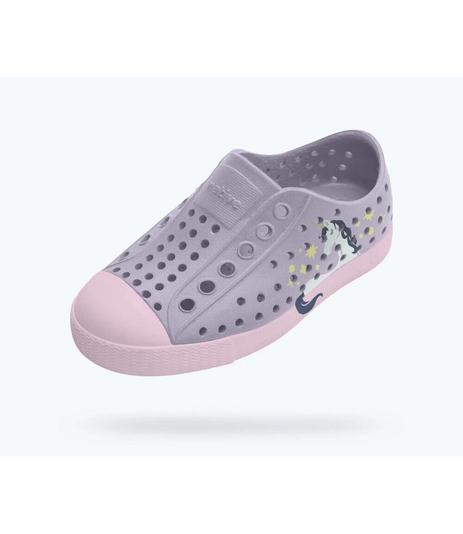 Native Canada Footwear Jefferson Block Kids Future Purple Unicorn