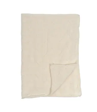 Indaba Billie Knit Baby Blanket White