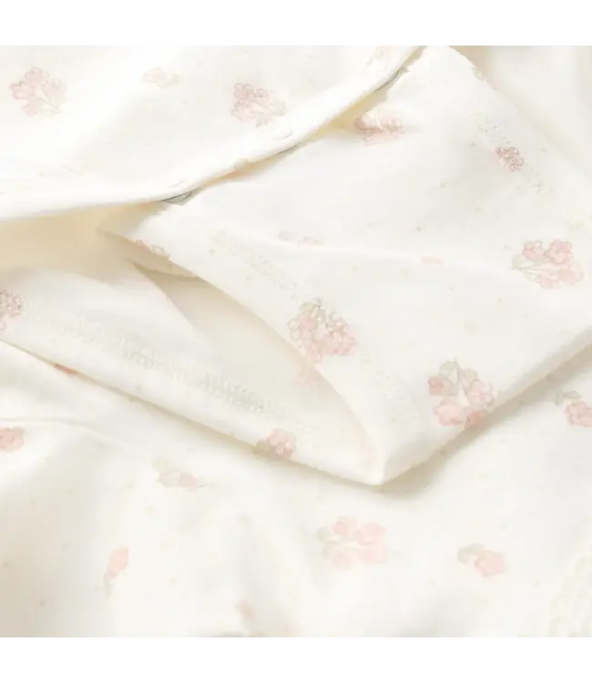 Minymo Minymo Flower Print Bodysuit Ivory