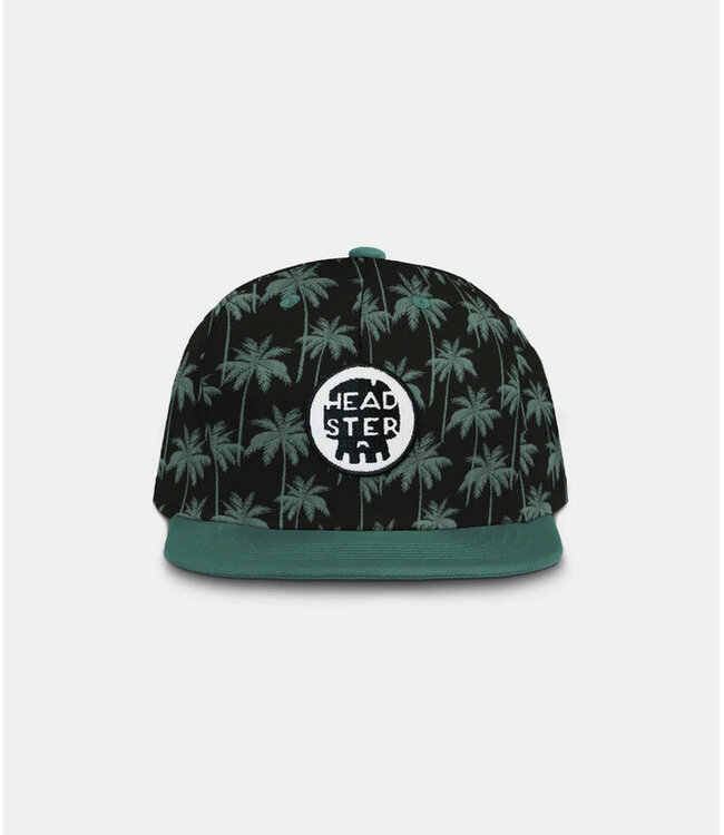 Headster Headster Snapback Hat Midnight Palms Black