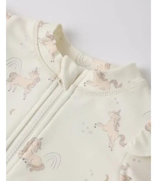 Quincy Mae Byron Rashguard One-Piece Unicorns
