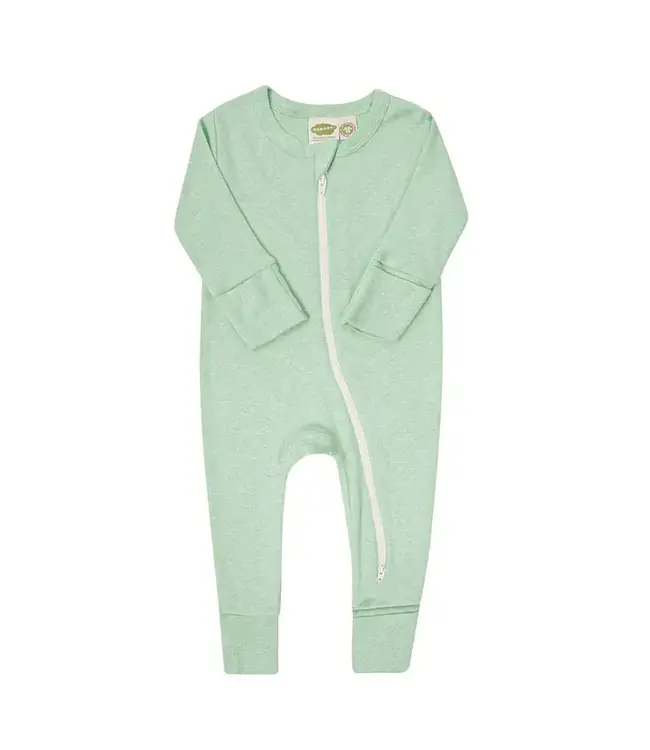 Parade Organics Baby Co. Parade Snuggle Soft Melange Zipper Romper