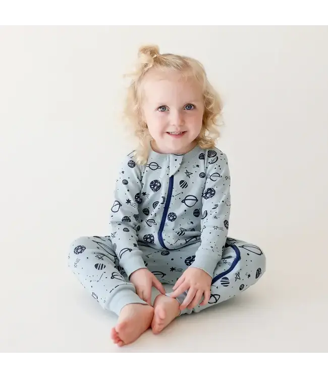 Parade Organics Baby Co. Parade Snuggle Soft Melange Zipper Romper