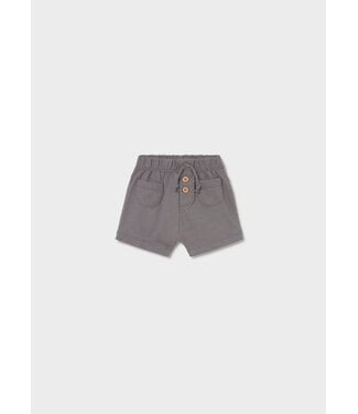 Mayoral Mayoral Baby Front Pocket Cotton Shorts Grey
