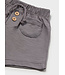 Mayoral Mayoral Baby Front Pocket Cotton Shorts Grey