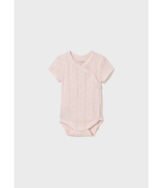 Mayoral Mayoral Pointelle Short Sleeve Onesie