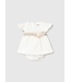 Mayoral Mayoral Infant Linen Flutter Sleeve Dress