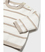 Mayoral Mayoral Infant Knit Sweater Striped Taupe