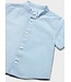 Mayoral Mayoral Short Sleeve Linen Mao Collar Shirt