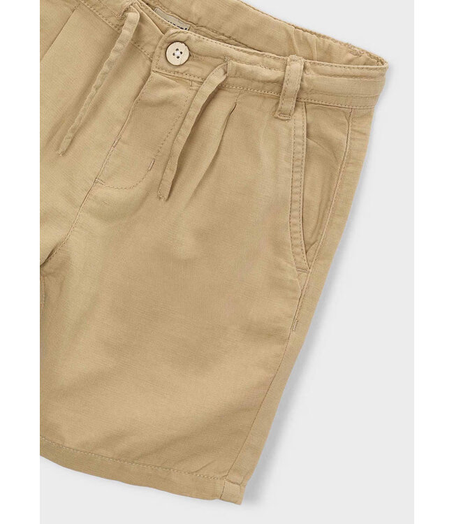 Mayoral Linen Relaxed Fit Shorts Mocca