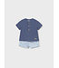 Mayoral Mayoral Infant Short and Tee Set Nautic Blue