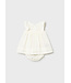 Mayoral Mayoral Flutter Sleeve Dress Ceramica Cream