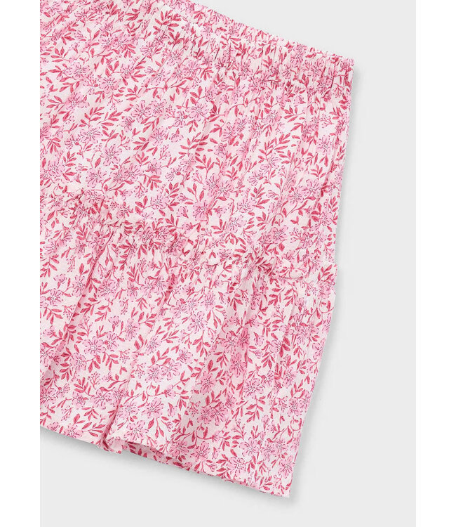 Mayoral Mayoral Dobby Skirt Candy Pink Floral Print