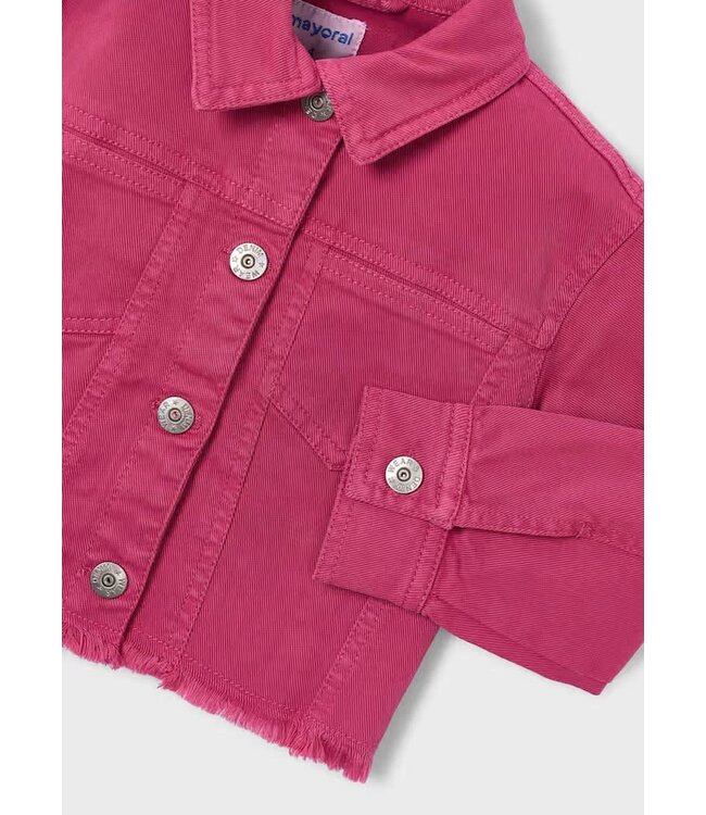 Mayoral Mayoral Twill Denim Jacket Fuchsia