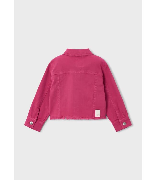Mayoral Mayoral Twill Denim Jacket Fuchsia