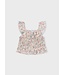 Mayoral Mayoral Smocked Flutter Sleeve Top Floral