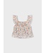 Mayoral Mayoral Smocked Flutter Sleeve Top Floral