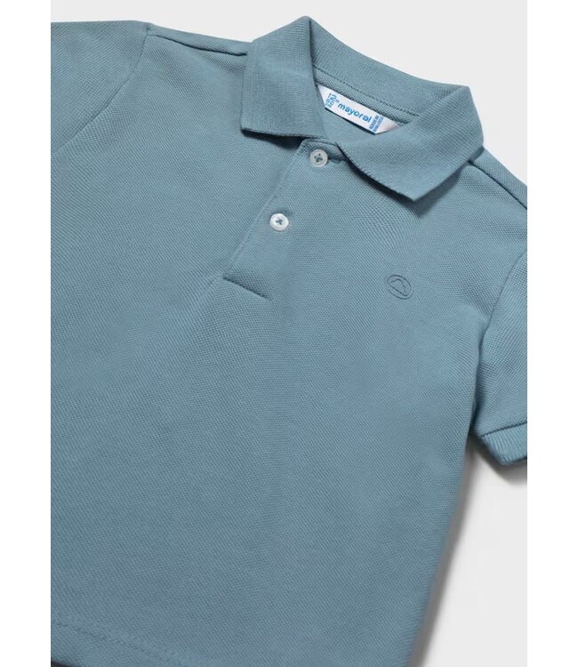 Mayoral Mayoral Infant Short Sleeve Polo Dusty Blue