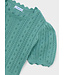 Mayoral Mayoral Crochet Short Sleeve Knit Top Teal