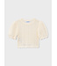 Mayoral Mayoral Crochet Short Sleeve Knit Top Ivory