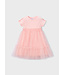 Mayoral Mayoral Short Sleeve Tulle Dress Blossom Pink