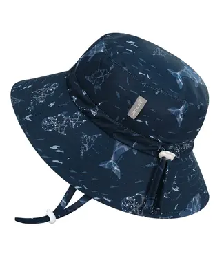 Jan & Jul Aqua Dry Bucket Hat Navy Whale Play