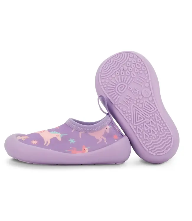 Jan & Jul Water Shoes Purple Unicorn